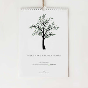 trees make a better world calendar 2023 elemente design