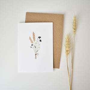 wheat summer flowers greeting card Elemente Design 