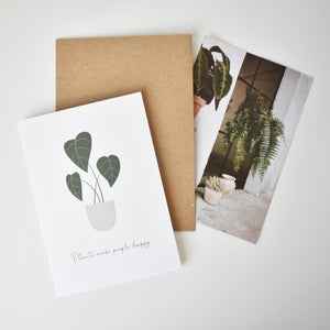 potted plant greeting card Elemente Design