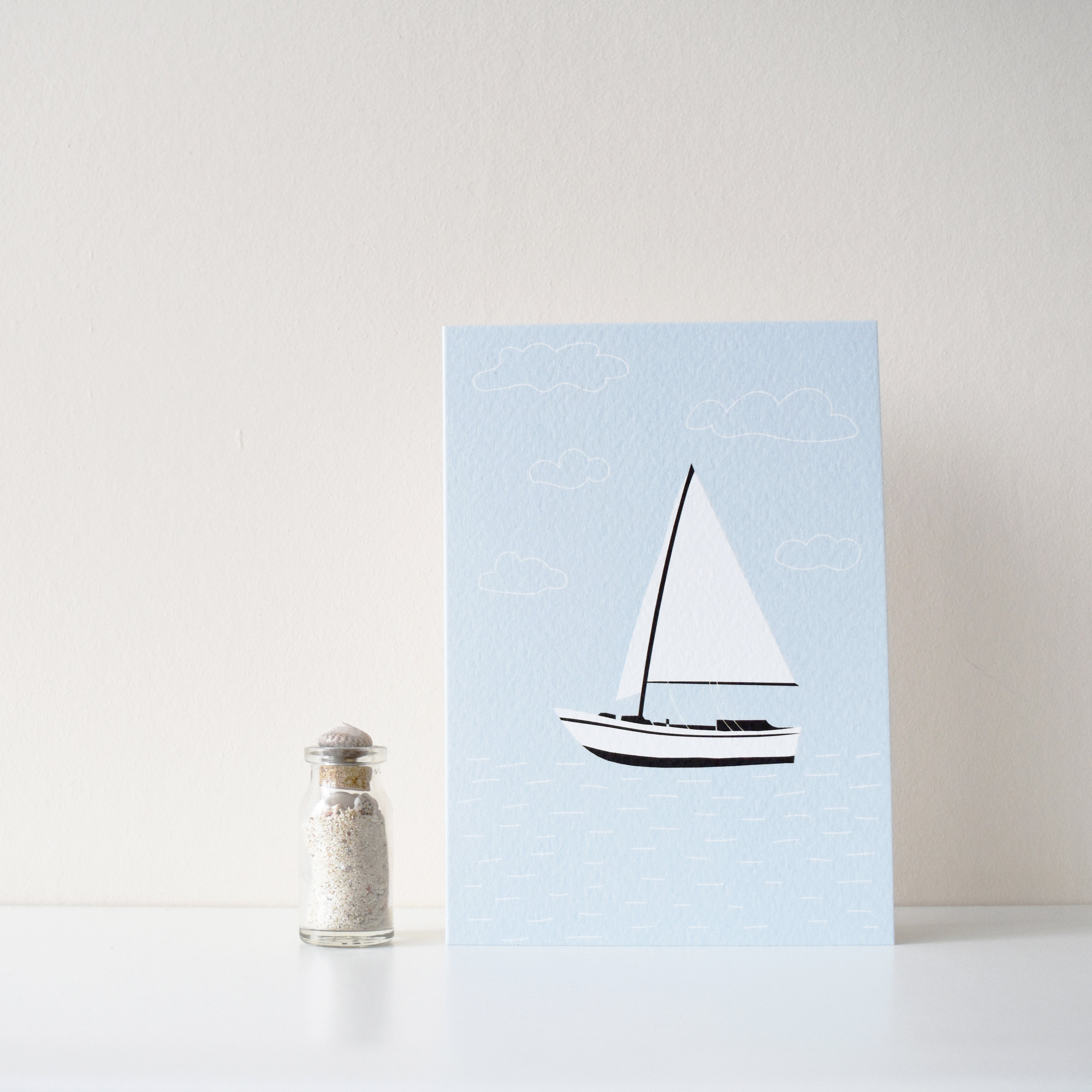 Sailboat greeting card