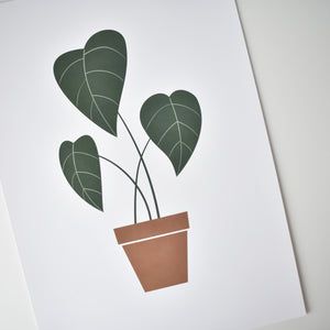 Indoor plant in ceramic pot poster art print Elemente Design 
