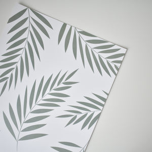 Botanical palm leaves poster art print Elemente Design 