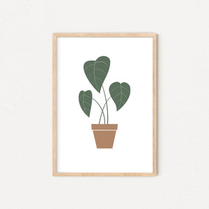 Heartleaf plant art print Elemente Design 