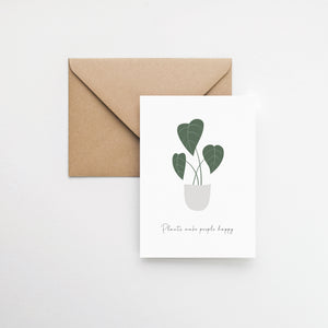 plant of happiness greeting card Elemente Design