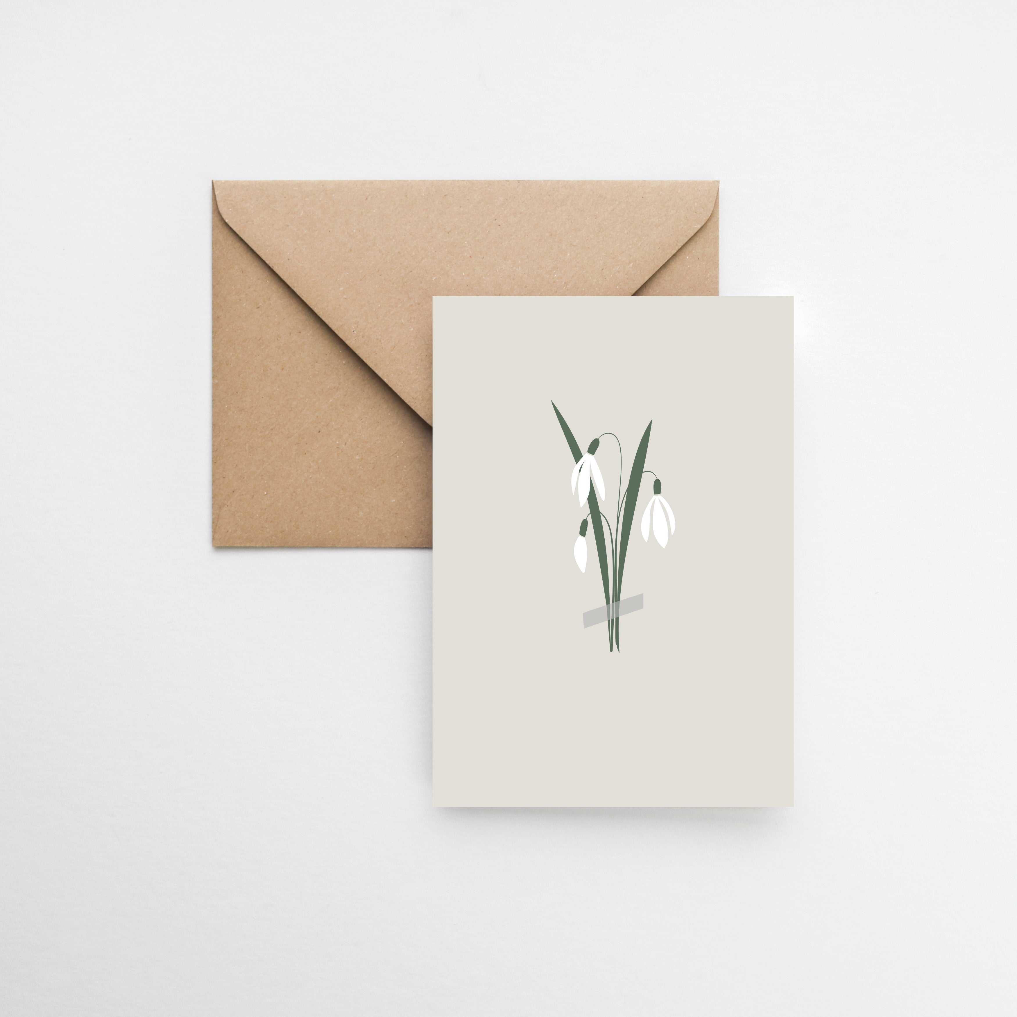 spring snowdrops greeting card Elemente Design