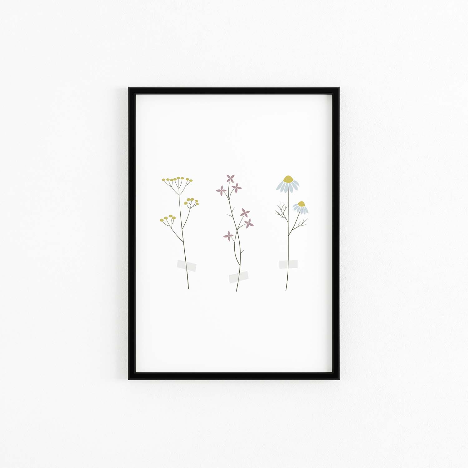 wild flowers art print
