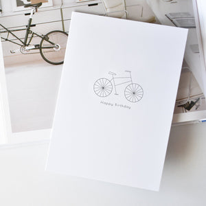 bicycle birthday card elemente design