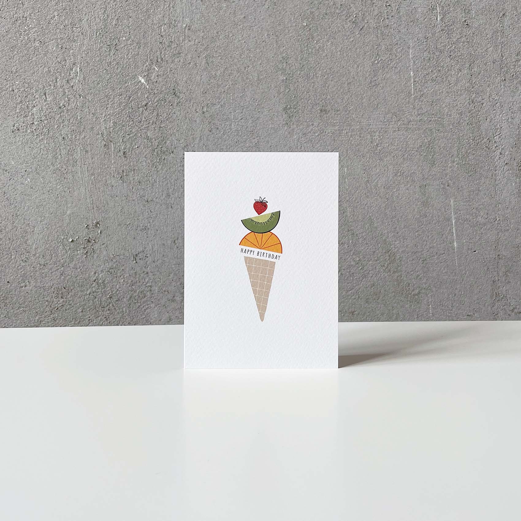 birthday ice cream greeting card Elemente Design