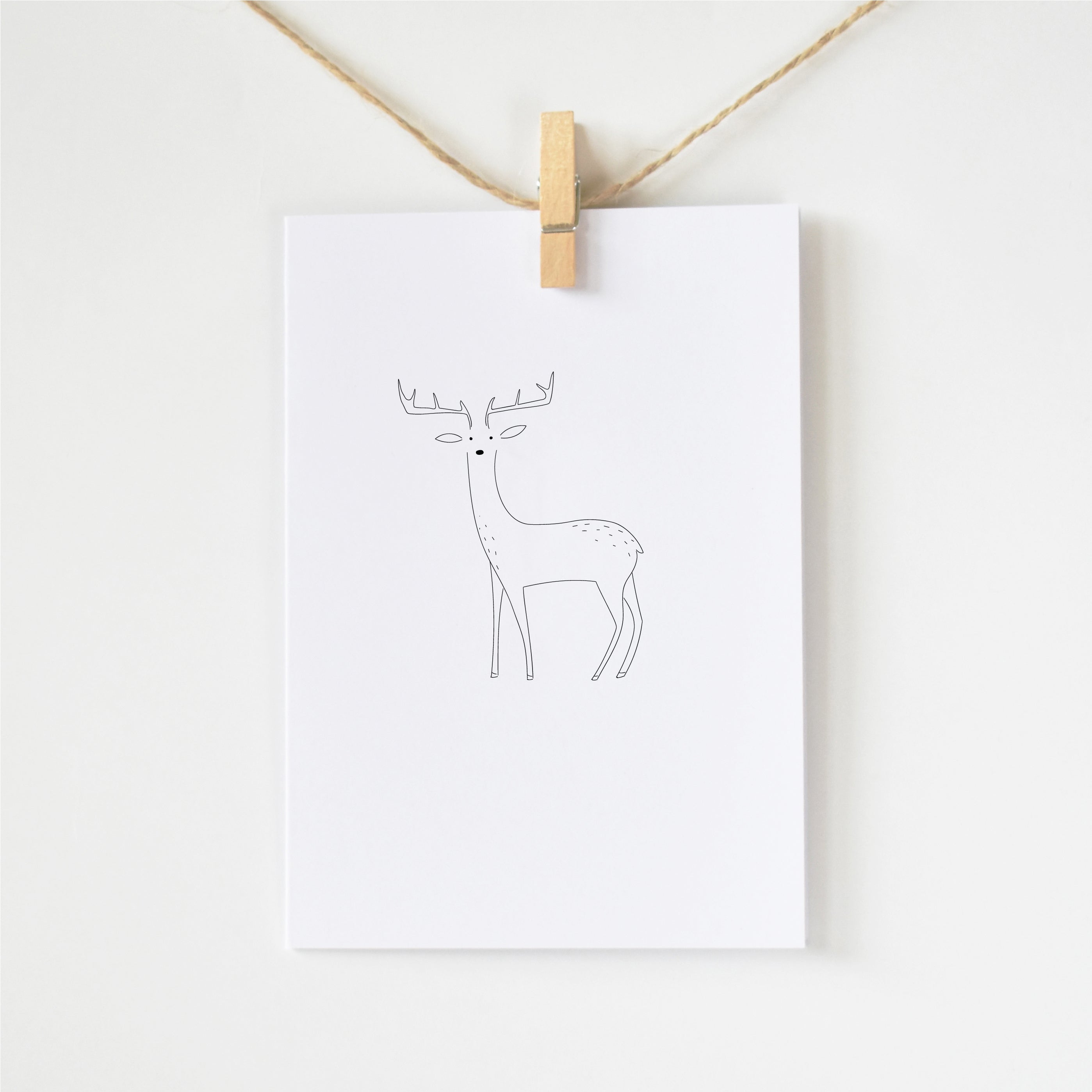 Pack of 5 Minimalist Christmas cards