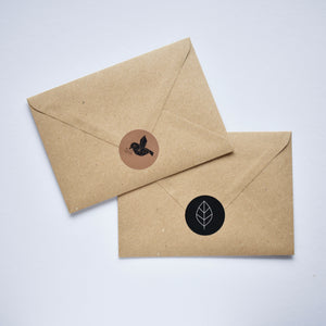 envelope seal stickers rounded