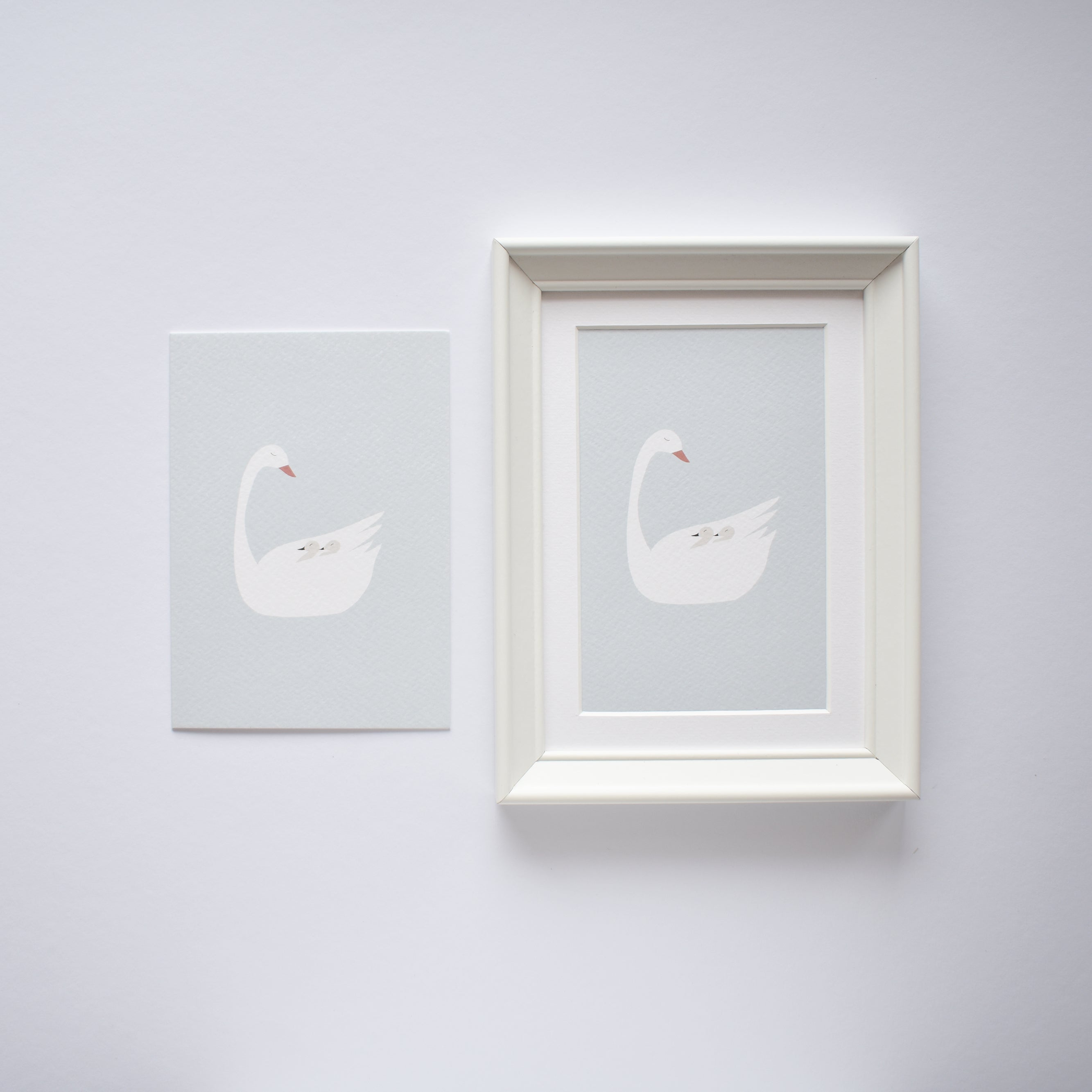 framed Mama swan mothers day greeting card