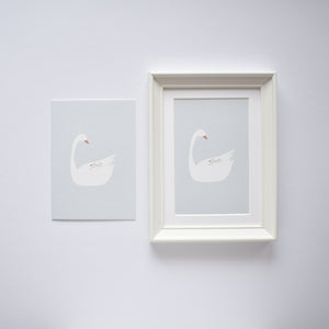 framed Mama swan mothers day greeting card