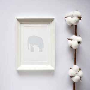 Papa elephant modern greeting card