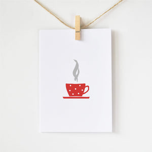 Coffee greeting card