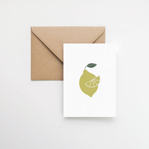 Wild lemon greeting card elemente design