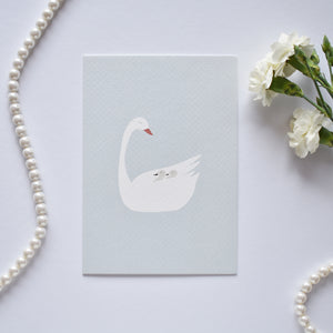 Mama swan mothers day greeting card