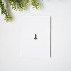 Minimalist Christmas tree Christmas card elemente design
