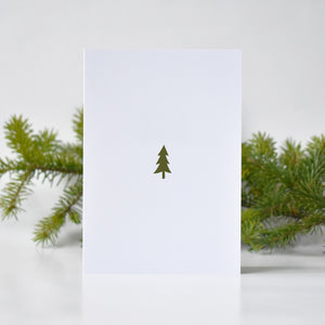 MINIMALIST CHRISTMAS TREE greeting card