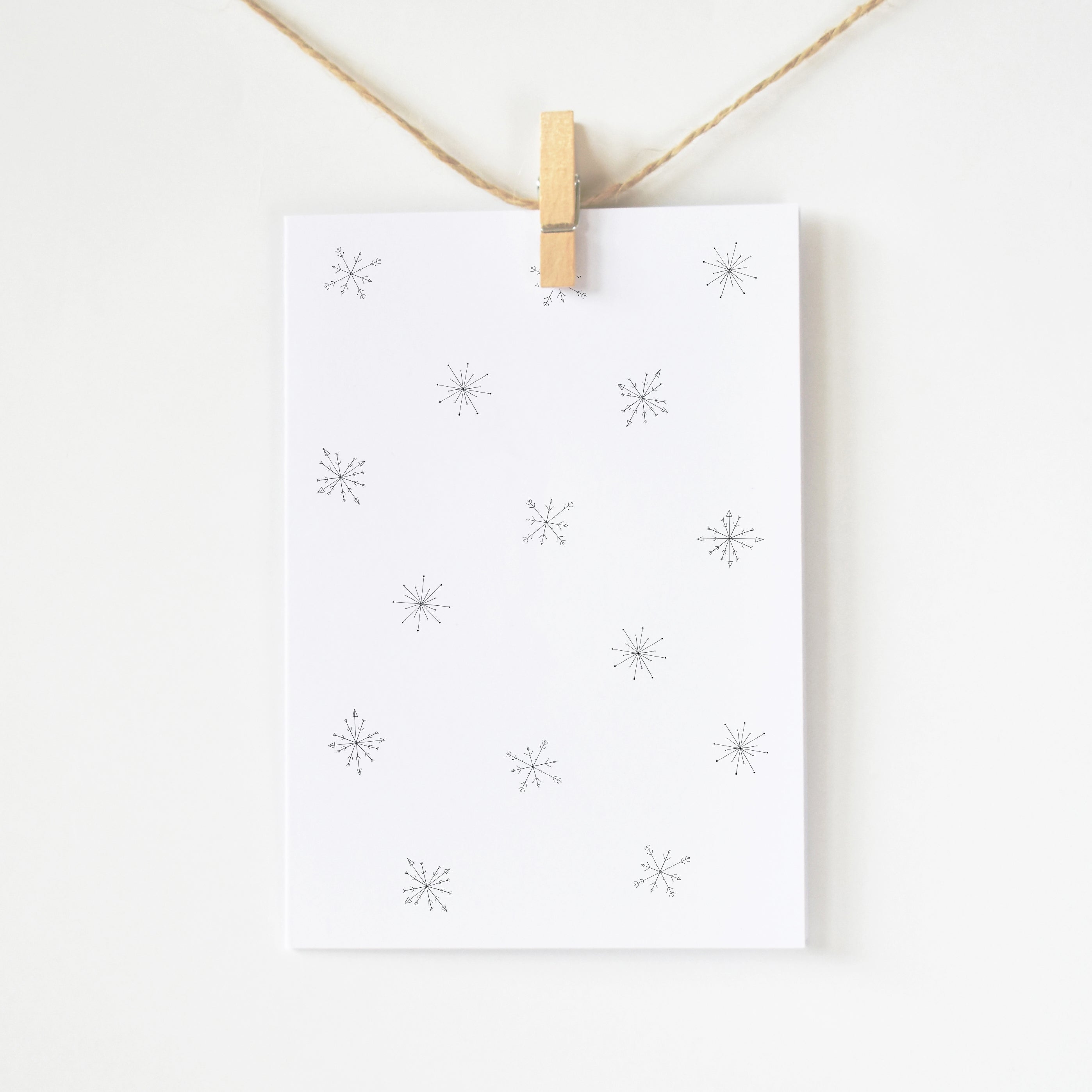 Snowflakes Christmas card elemente design