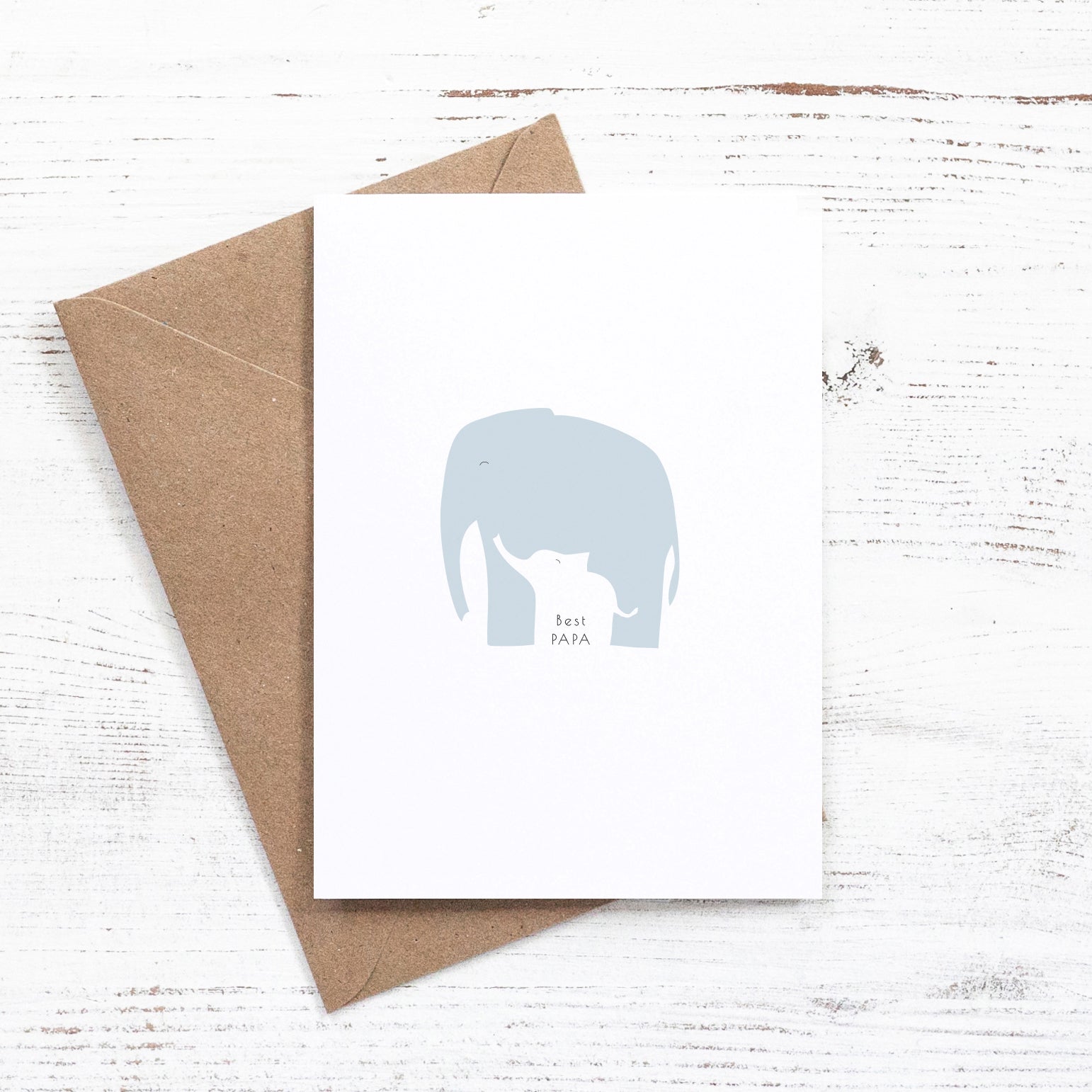 illustrated elephant father and child