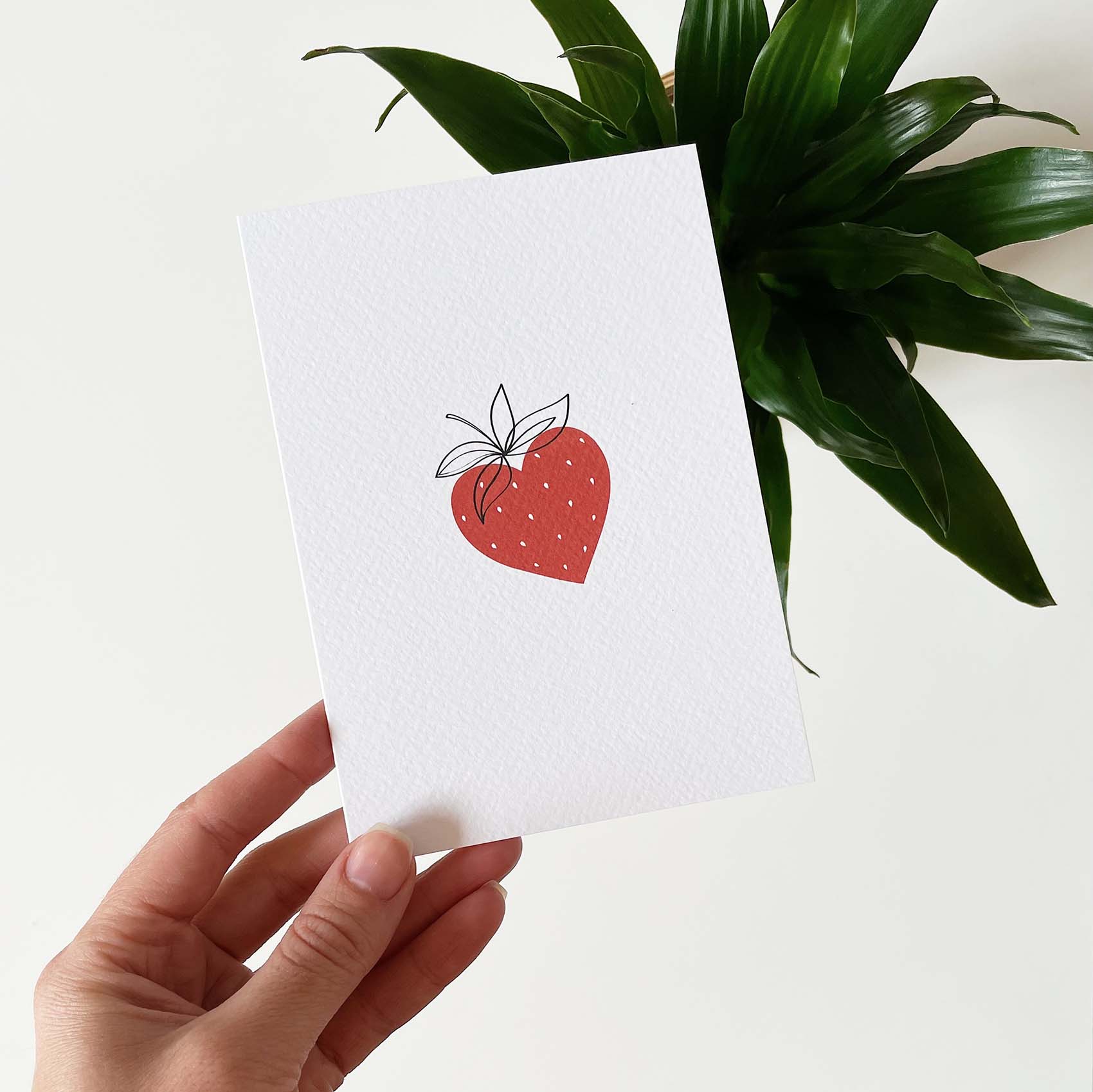 strawberry greeting card elemente design